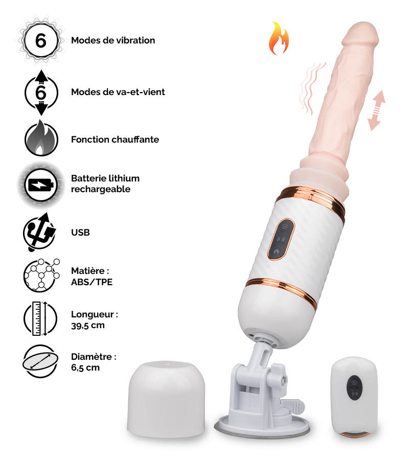 LOVE AND VIBES Fucking Machine Télécommandée Julian 2 LOVE AND VIBES Fucking Machine Télécommandée Julian – Image 2