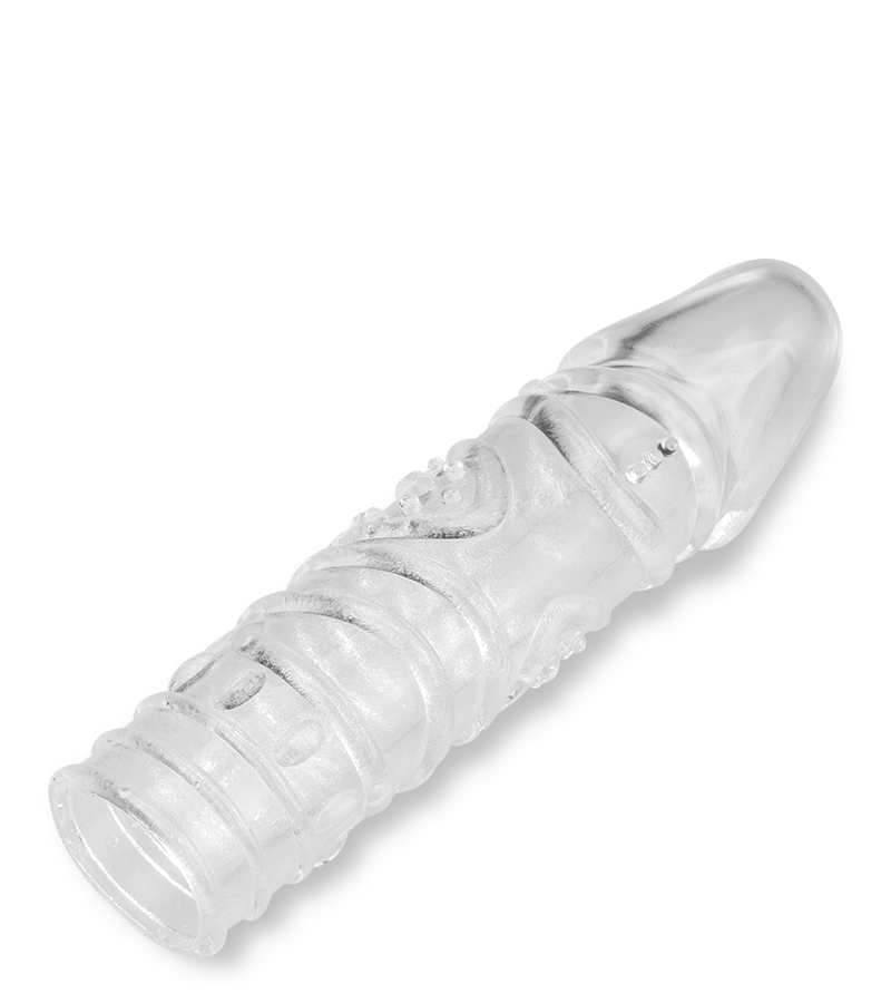 LOVE AND VIBES Gaine à Penis Texturée Transparente Taille M 15,0cm 5 LOVE AND VIBES Gaine à Penis Texturée Transparente Taille M 15,0cm – Image 5