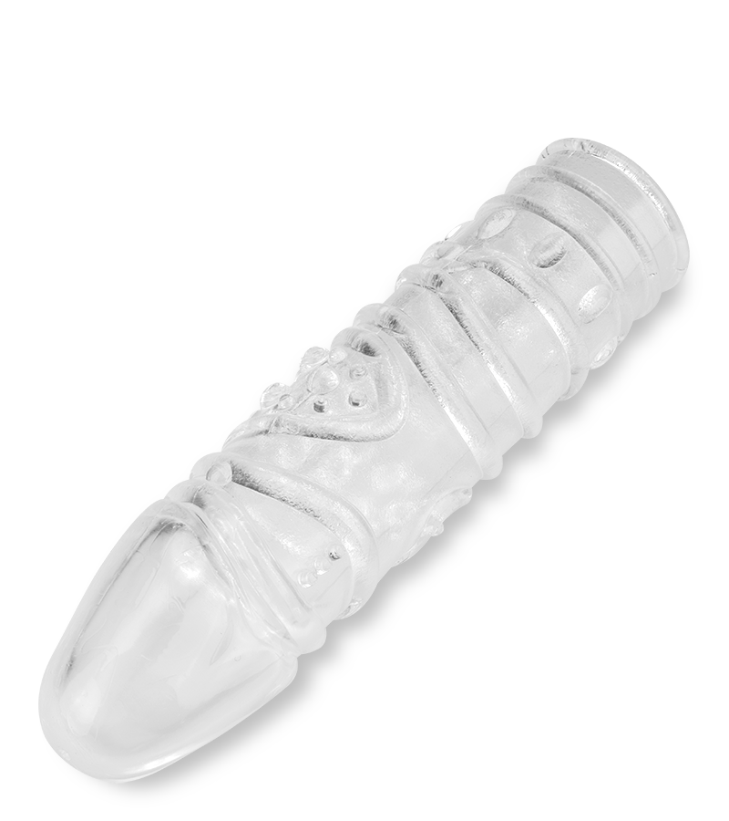 LOVE AND VIBES Gaine à Penis Texturée Transparente Taille M 15,0cm 6 LOVE AND VIBES Gaine à Penis Texturée Transparente Taille M 15,0cm – Image 6