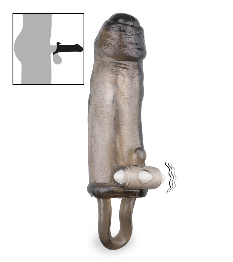 LOVE AND VIBES Gaine à Pénis Vibrante Avec Prépuce Héraclès 1 LOVE AND VIBES Gaine à Pénis Vibrante Avec Prépuce Héraclès