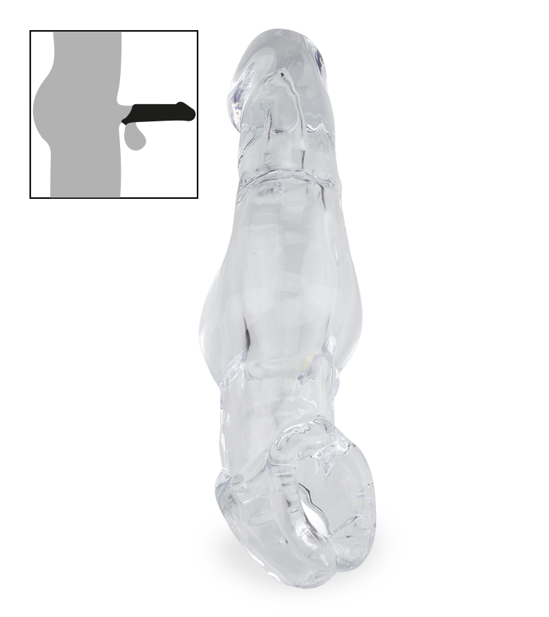 LOVE AND VIBES Gaine Pénienne Transparente Avec Anneau Testiculaire Gordon 1 LOVE AND VIBES Gaine Pénienne Transparente Avec Anneau Testiculaire Gordon