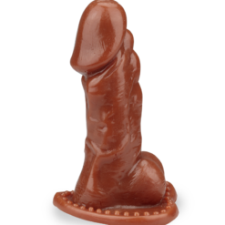 LOVE AND VIBES Gaine Pénis Black Réaliste -Sextoys boutique gaine penis black realiste 5