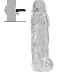 LOVE AND VIBES Gaine Pénis Testicules Veinée Transparente