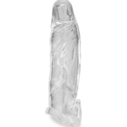 LOVE AND VIBES Gaine Pénis Testicules Veinée Transparente -Sextoys boutique gaine penis testicules veinee transparente 6