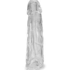 LOVE AND VIBES Gaine Pénis Testicules Veinée Transparente -Sextoys boutique gaine penis testicules veinee transparente 7