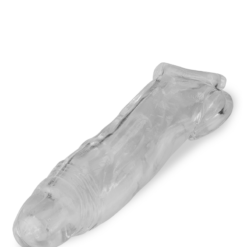 LOVE AND VIBES Gaine Pénis Testicules Veinée Transparente -Sextoys boutique gaine penis testicules veinee transparente 9