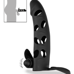 LOVE AND VIBES Gaine Silicone Cockring Et Stimulateur Vibrant