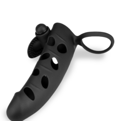 LOVE AND VIBES Gaine Silicone Cockring Et Stimulateur Vibrant -Sextoys boutique gaine silicone cockring et stimulateur vibrant 6