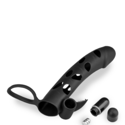 LOVE AND VIBES Gaine Silicone Cockring Et Stimulateur Vibrant -Sextoys boutique gaine silicone cockring et stimulateur vibrant 7