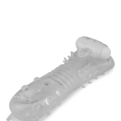 LOVE AND VIBES Gaine Transparente Vibrante à Picots -Sextoys boutique gaine transparente vibrante a picots 8