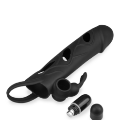 LOVE AND VIBES Gaine Vibrante Silicone Rabbit -Sextoys boutique gaine vibrante silicone rabbit 9