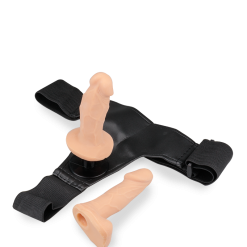 LOVE AND VIBES Gode Ceinture Anal 2 Mini Godes Interchangeables -Sextoys boutique gode ceinture anal 2 mini godes interchangeables 11