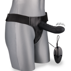 LOVE AND VIBES Gode Ceinture Courbé Creux En Silicone Vibrant