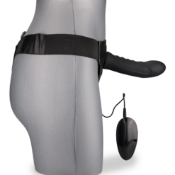 LOVE AND VIBES Gode Ceinture Courbé Creux En Silicone Vibrant -Sextoys boutique gode ceinture courbe creux en silicone vibrant 5