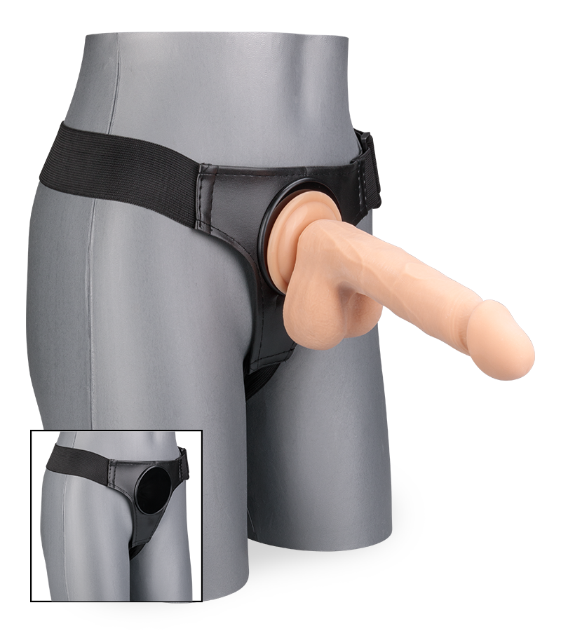 LOVE AND VIBES Gode Ceinture Ventousable 19,5cm Victor 1 LOVE AND VIBES Gode Ceinture Ventousable 19,5cm Victor