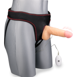 LOVE AND VIBES Gode Ceinture Vibrant 18,0cm 10 Modes