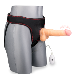 LOVE AND VIBES Gode Ceinture Vibrant 20,0cm 10 Modes