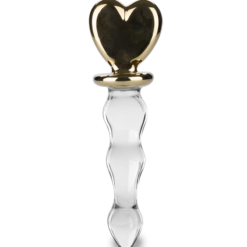 LOVE AND VIBES Gode En Verre Golden Heart -Sextoys boutique gode en verre golden heart 5
