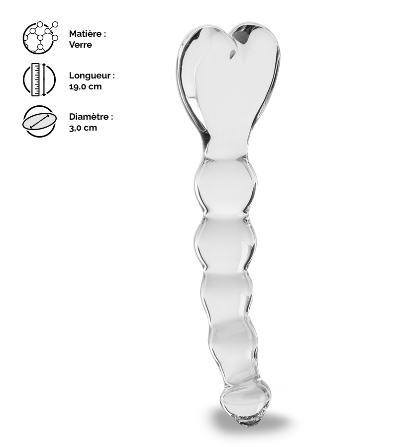 LOVE AND VIBES Gode En Verre Love Arrow 2 LOVE AND VIBES Gode En Verre Love Arrow – Image 2