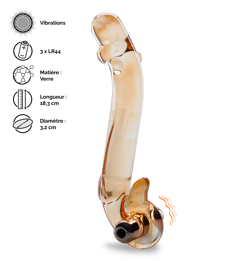 LOVE AND VIBES Gode En Verre Vibrant Virtuoso 2 LOVE AND VIBES Gode En Verre Vibrant Virtuoso – Image 2