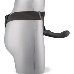 LOVE AND VIBES Gode Harnais Noir Silicone Doux Courbé 15,0cm -Sextoys boutique gode harnais noir silicone doux courbe 15 0cm 5