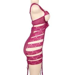 LOVE AND VIBES Guêpière En Ruban Rosé -Sextoys boutique guepiere en ruban rose 11