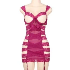 LOVE AND VIBES Guêpière En Ruban Rosé -Sextoys boutique guepiere en ruban rose 9