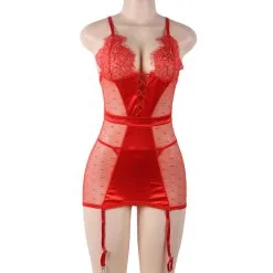 LOVE AND VIBES Guêpière Sexy à Points Et Dentelle 43 LOVE AND VIBES Guêpière Sexy à Points Et Dentelle -Sextoys boutique guepiere sexy a points et dentelle 21