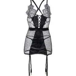 LOVE AND VIBES Guêpière Sexy à Points Et Dentelle 46 LOVE AND VIBES Guêpière Sexy à Points Et Dentelle -Sextoys boutique guepiere sexy a points et dentelle 24