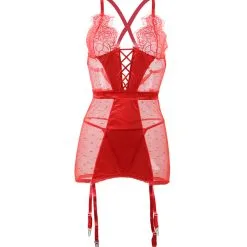 LOVE AND VIBES Guêpière Sexy à Points Et Dentelle 48 LOVE AND VIBES Guêpière Sexy à Points Et Dentelle -Sextoys boutique guepiere sexy a points et dentelle 26