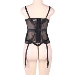 LOVE AND VIBES Guêpière Sexy Dentelle Et Satin -Sextoys boutique guepiere sexy dentelle et satin 10