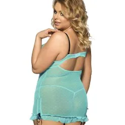 LOVE AND VIBES Guêpière Turquoise Sexy à Ruban -Sextoys boutique guepiere turquoise sexy a ruban 7