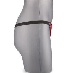 LOVE AND VIBES Harnais Cuir Rouge Pour Gode -Sextoys boutique harnais cuir rouge pour gode 5