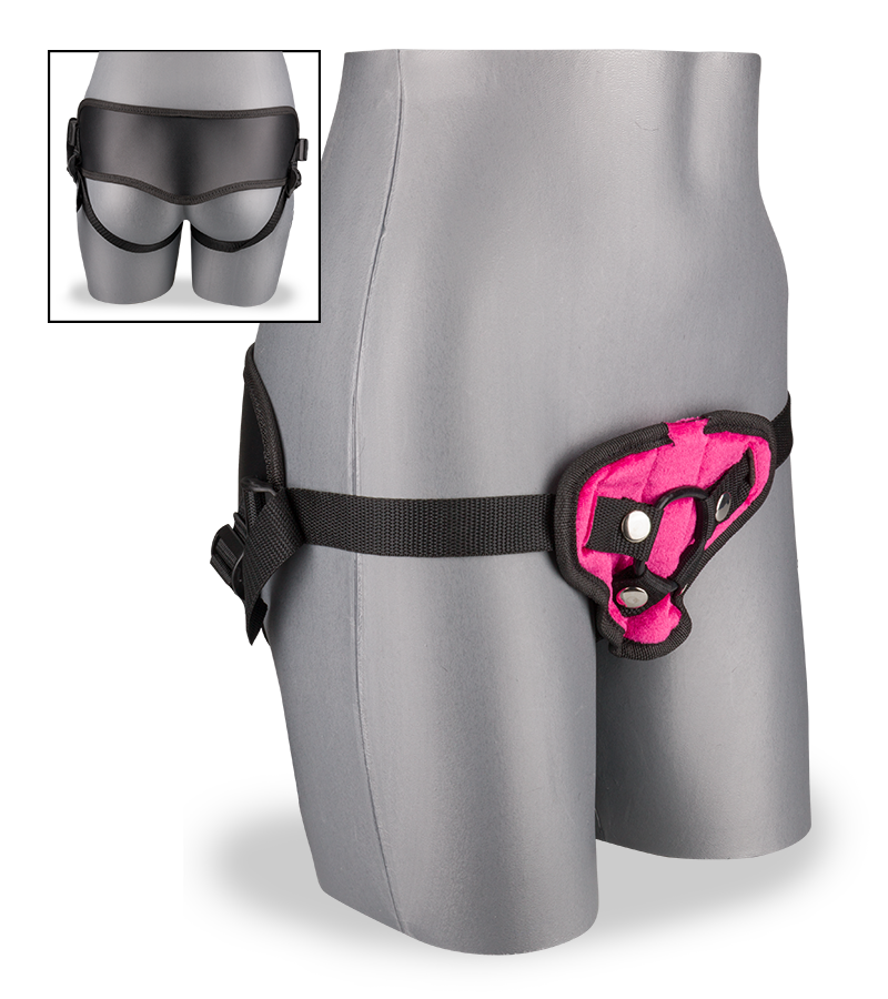 LOVE AND VIBES Harnais Réglable Rose Et Cuir 1 LOVE AND VIBES Harnais Réglable Rose Et Cuir