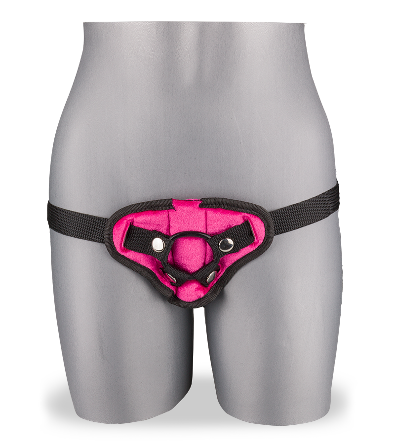 LOVE AND VIBES Harnais Réglable Rose Et Cuir 2 LOVE AND VIBES Harnais Réglable Rose Et Cuir – Image 2