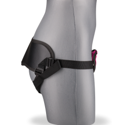 LOVE AND VIBES Harnais Réglable Rose Et Cuir 7 LOVE AND VIBES Harnais Réglable Rose Et Cuir -Sextoys boutique harnais reglable rose et cuir 5