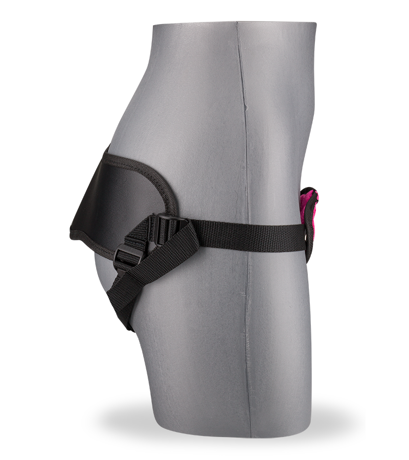 LOVE AND VIBES Harnais Réglable Rose Et Cuir 3 LOVE AND VIBES Harnais Réglable Rose Et Cuir – Image 3