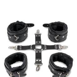 LOVE AND VIBES Kit Bondage Menottes Et Attache En Croix -Sextoys boutique kit bondage menottes et attache en croix 5