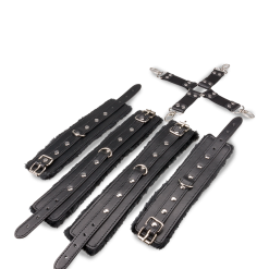 LOVE AND VIBES Kit Bondage Menottes Et Attache En Croix -Sextoys boutique kit bondage menottes et attache en croix 6