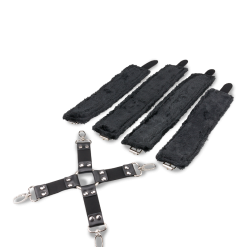 LOVE AND VIBES Kit Bondage Menottes Et Attache En Croix -Sextoys boutique kit bondage menottes et attache en croix 7
