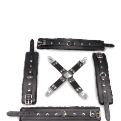 LOVE AND VIBES Kit Bondage Menottes Et Attache En Croix -Sextoys boutique kit bondage menottes et attache en croix 8