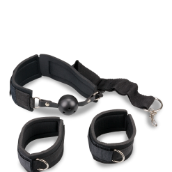 LOVE AND VIBES Kit Soumission Gag Ball Et Menottes -Sextoys boutique kit soumission gag ball et menottes 5