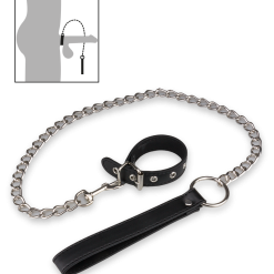 LOVE AND VIBES Laisse Cuir BDSM Pour Pénis