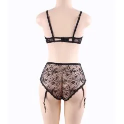 LOVE AND VIBES Lingerie Sexy à Noeud Et Jarretelles -Sextoys boutique lingerie sexy a noeud et jarretelles 13