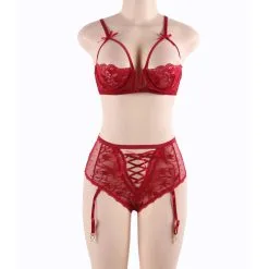LOVE AND VIBES Lingerie Sexy à Noeud Et Jarretelles -Sextoys boutique lingerie sexy a noeud et jarretelles 14