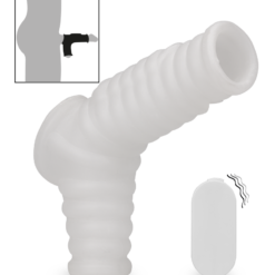 LOVE AND VIBES Manchon De Pénis Et Testicules Vibrant Nervuré Everest