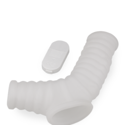 LOVE AND VIBES Manchon De Pénis Et Testicules Vibrant Nervuré Everest -Sextoys boutique manchon de penis et testicules vibrant nervure everest 8