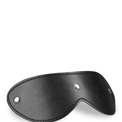 LOVE AND VIBES Masque Loup Cuir Noir Et Rivets