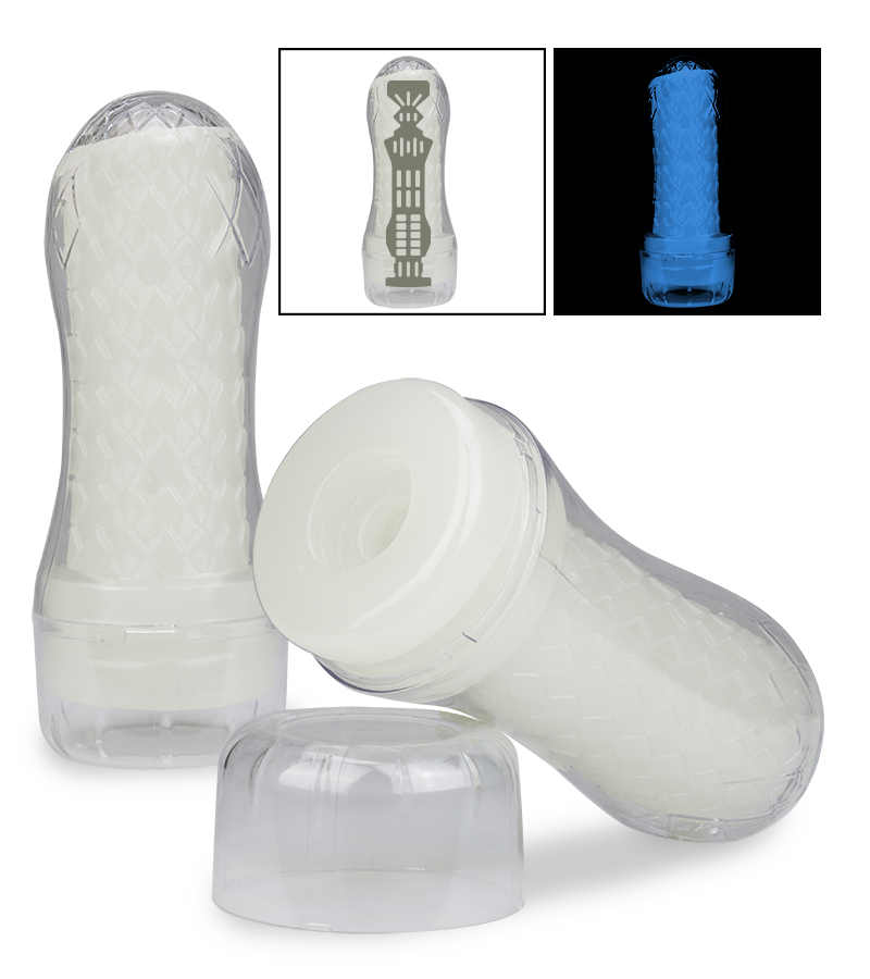 LOVE AND VIBES Masturbateur Strié Phosphorescent Lumino 1 LOVE AND VIBES Masturbateur Strié Phosphorescent Lumino