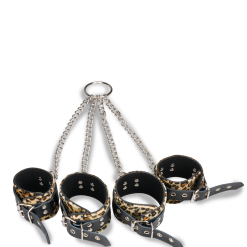 LOVE AND VIBES Menottes En Croix Chevilles Poignets 10 LOVE AND VIBES Menottes En Croix Chevilles Poignets -Sextoys boutique menottes en croix chevilles poignets 7